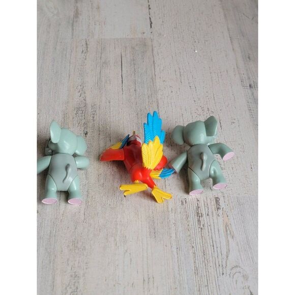 Rainforest Cafe animal elephant parrot bird toy set figure - Picture 6 of 7